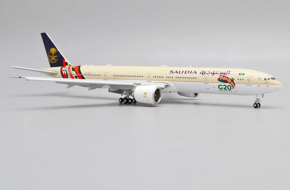 JC WINGS B777-300(ER) SAUDI ARABIAN AIRLINES "G20 LIVERY" (FLAPS DOWN) REG: HZ-AK42