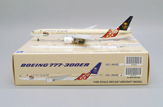 JC WINGS B777-300(ER) SAUDI ARABIAN AIRLINES "G20 LIVERY" (FLAPS DOWN) REG: HZ-AK42