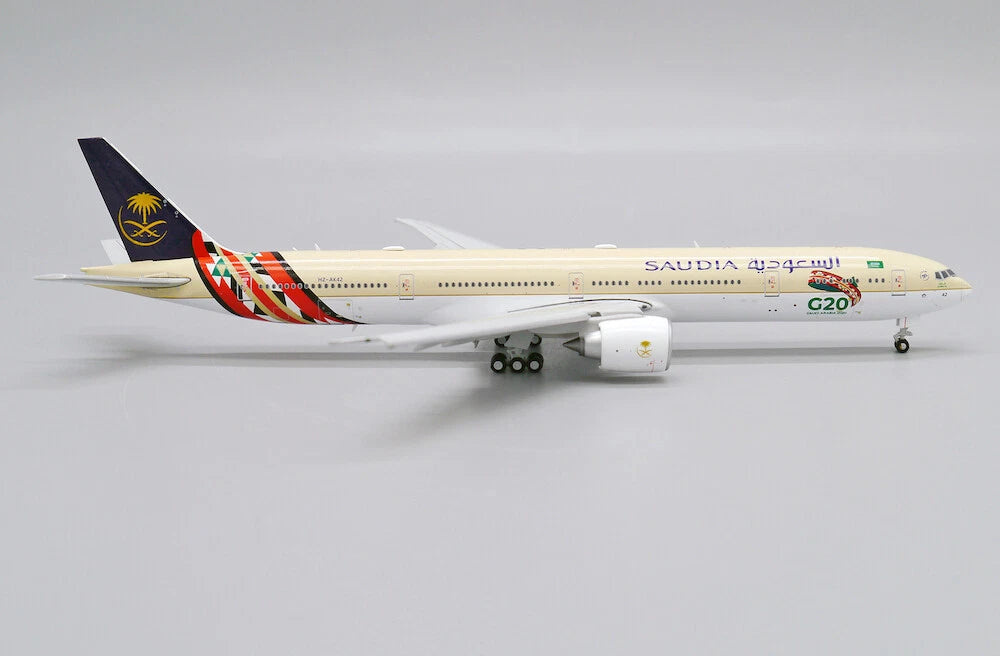 JC WINGS B777-300(ER) SAUDI ARABIAN AIRLINES "G20 LIVERY" (FLAPS DOWN) REG: HZ-AK42
