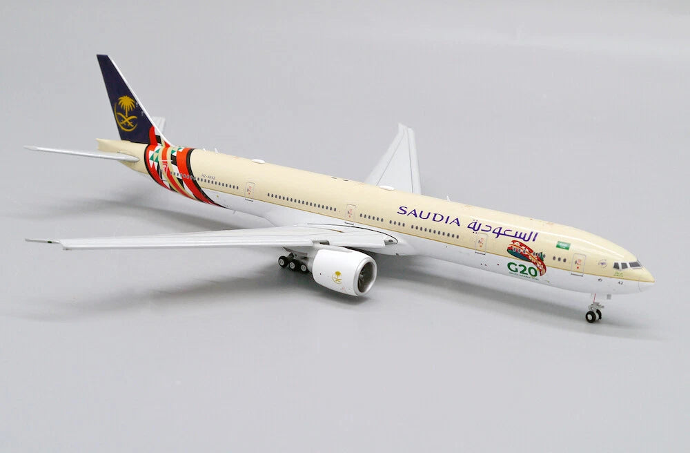 JC WINGS B777-300(ER) SAUDI ARABIAN AIRLINES "G20 LIVERY" (FLAPS DOWN) REG: HZ-AK42