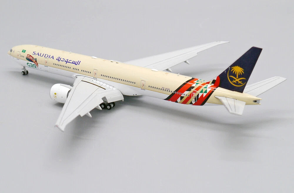 JC WINGS B777-300(ER) SAUDI ARABIAN AIRLINES "G20 LIVERY" (FLAPS DOWN) REG: HZ-AK42