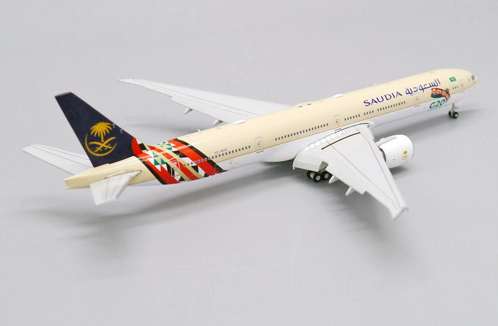 JC WINGS B777-300(ER) SAUDI ARABIAN AIRLINES "G20 LIVERY" (FLAPS DOWN) REG: HZ-AK42