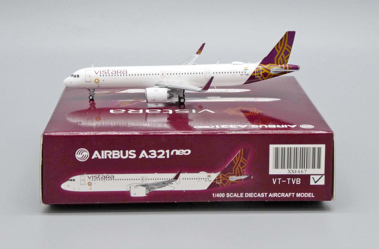 JCWINGS VISTARA A321NEO REG: VT-TVB