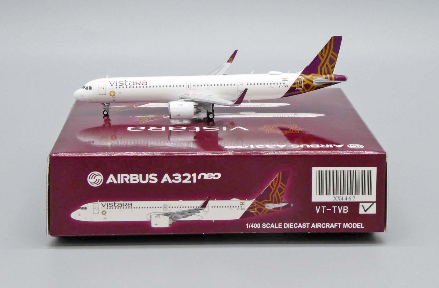 JCWINGS VISTARA A321NEO REG: VT-TVB