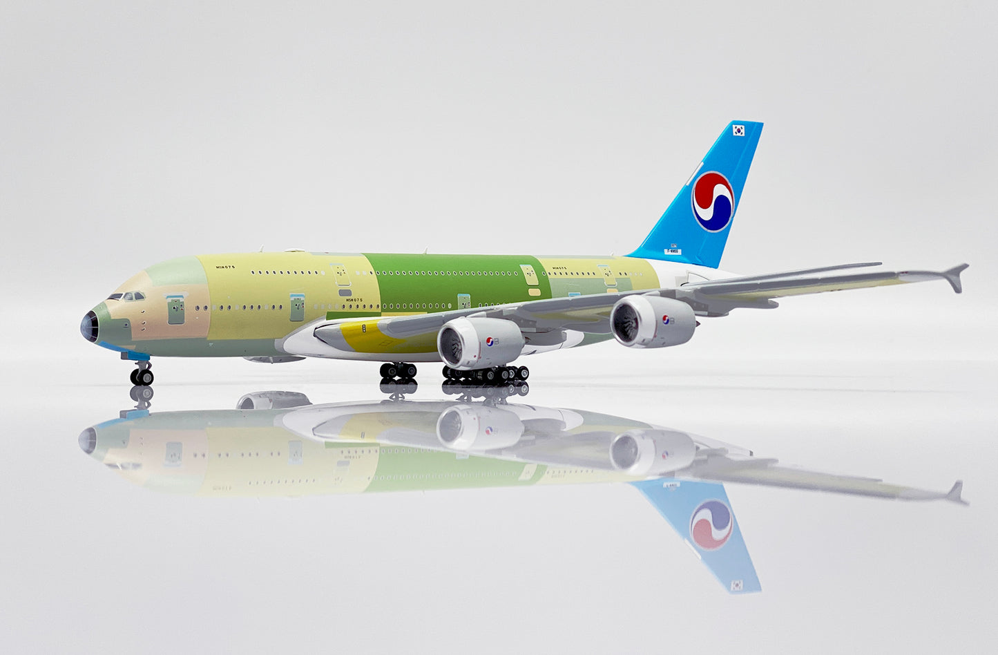 JC WINGS A380 KOREAN AIR "BARE METAL" REG: F-WWSS