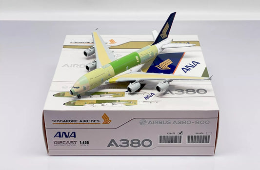JC WINGS A380 SINGAPORE AIRLINES "BARE METAL" REG: F-WWSM