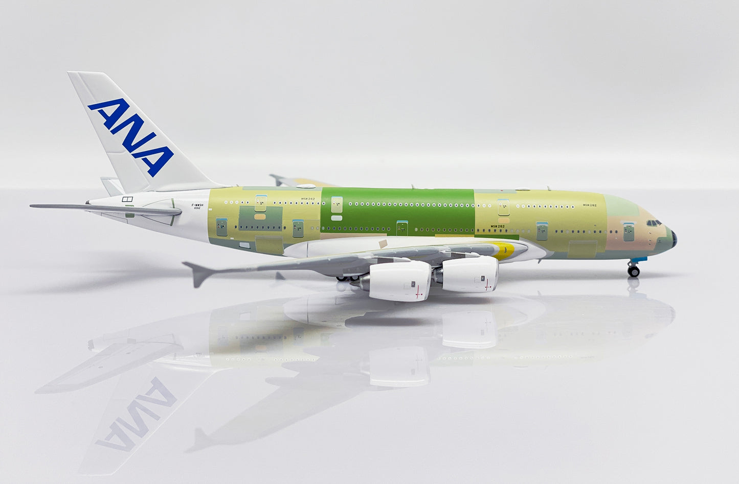 JC WINGS A380 ALL NIPPON AIRWAYS "BARE METAL" REG: F-WWSH