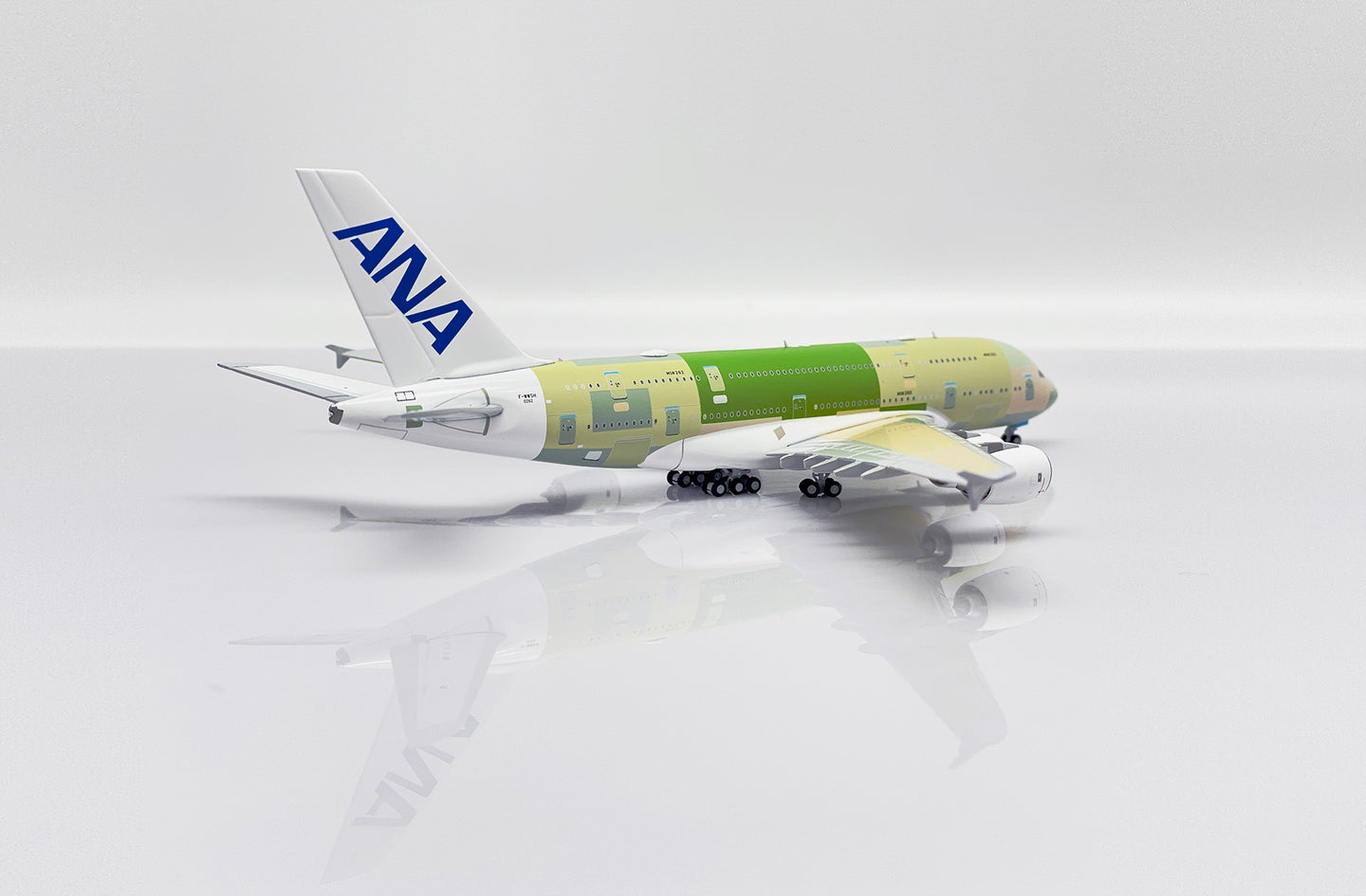 JC WINGS A380 ALL NIPPON AIRWAYS "BARE METAL" REG: F-WWSH