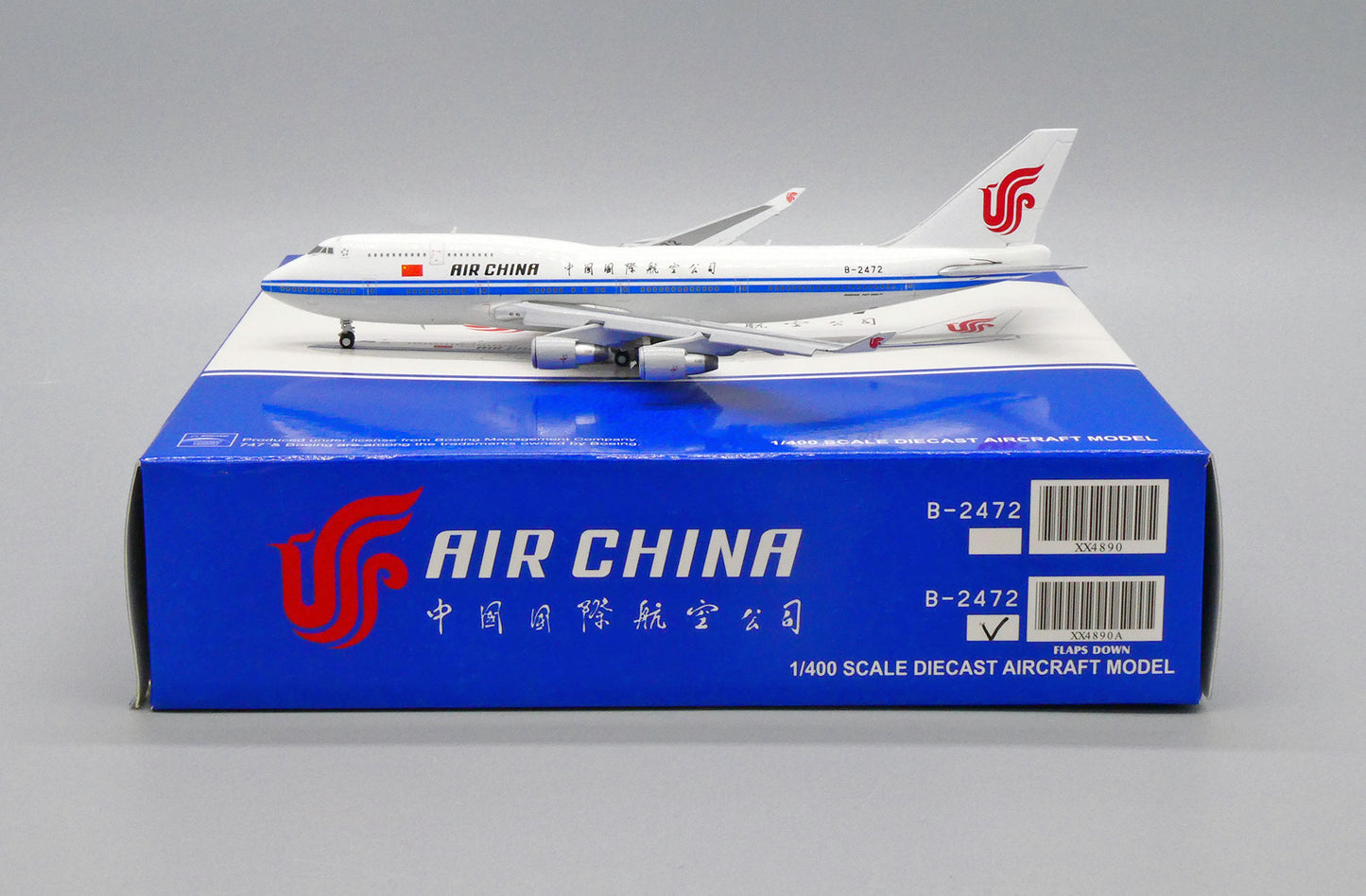 JCWINGS B747-400 AIR CHINA FLAP DOWN REG: B-2472