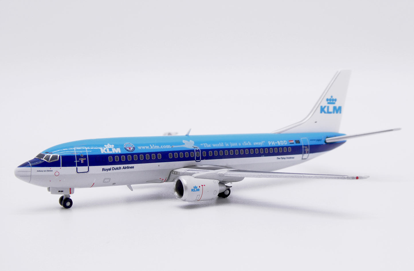 JC WINGS B737-300 ROYAL DUTCH AIRLINES (KLM) "THE WORLD IS JUST A CLICK AWAY" REG: PH-BDD