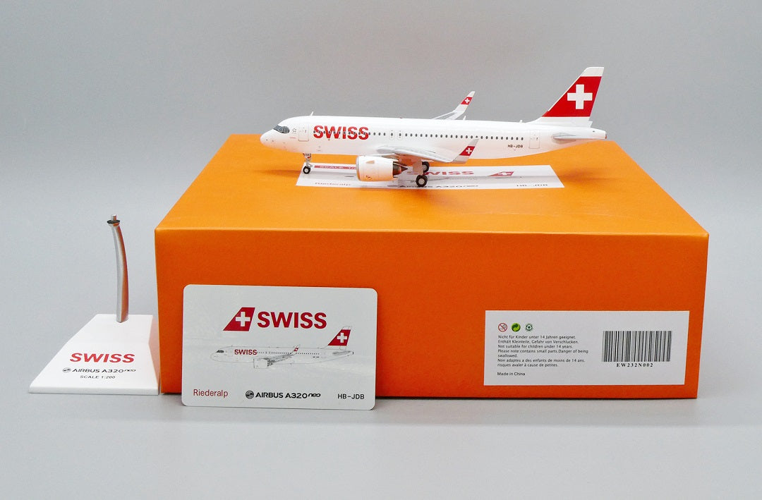 JC WINGS A320NEO SWISS REG: HB-JDB