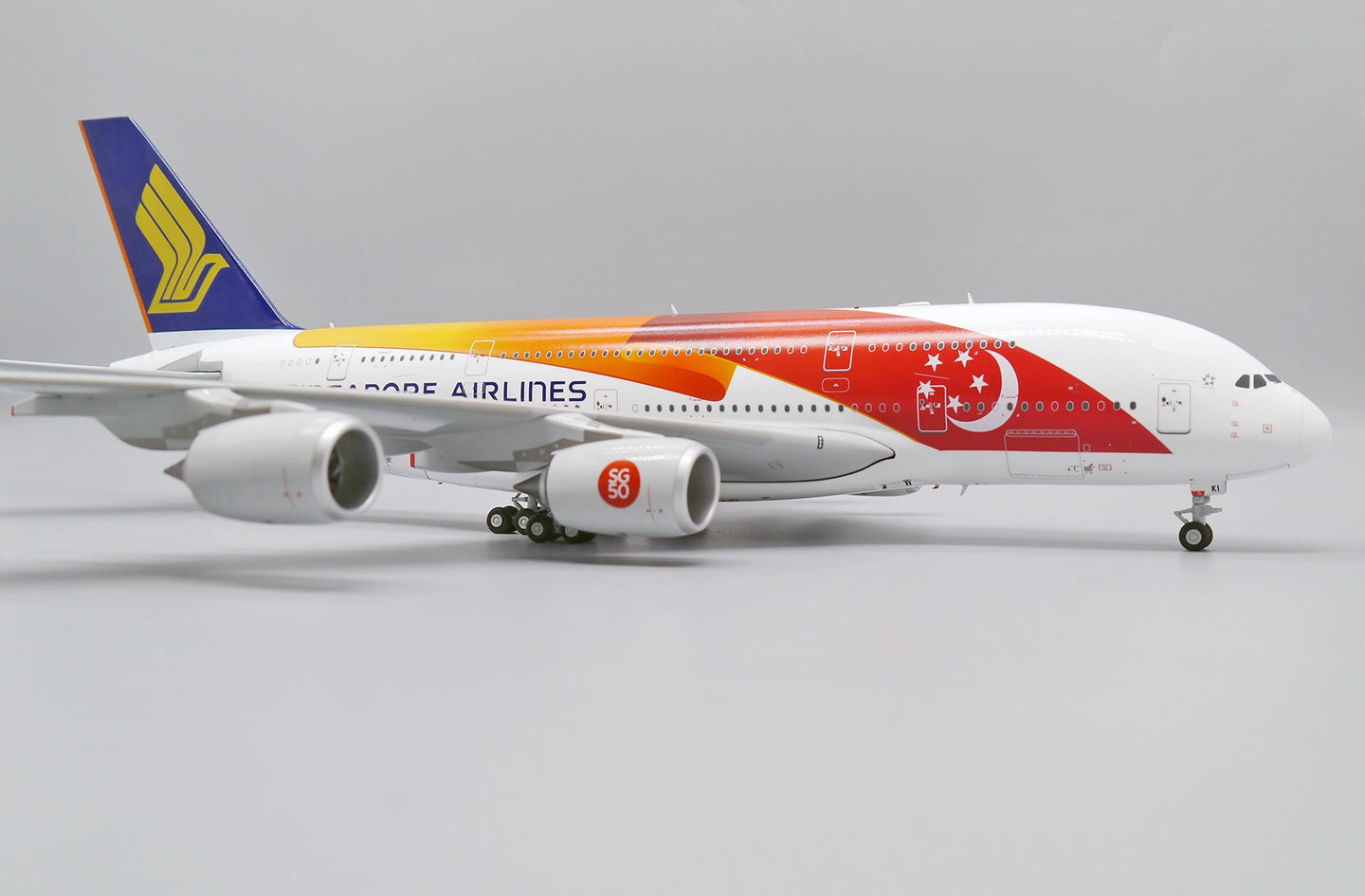 JC WINGS A380 SINGAPORE AIRLINES "SG50 LIVERY" REG: 9V-SKI