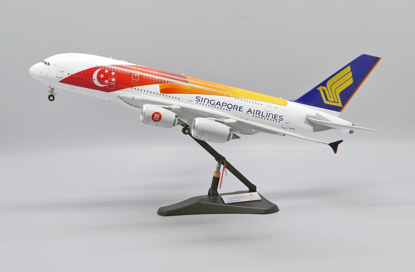 JC WINGS A380 SINGAPORE AIRLINES "SG50 LIVERY" REG: 9V-SKI