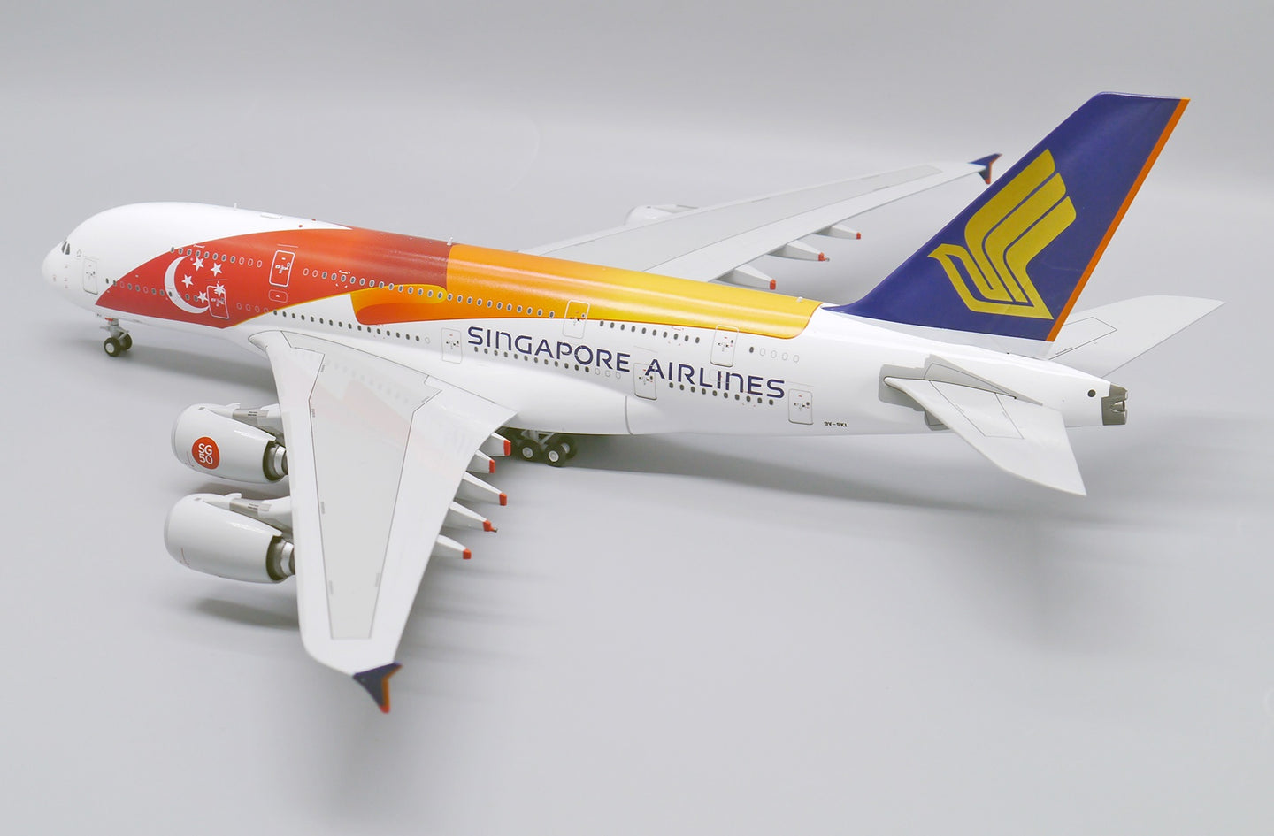 JC WINGS A380 SINGAPORE AIRLINES "SG50 LIVERY" REG: 9V-SKI