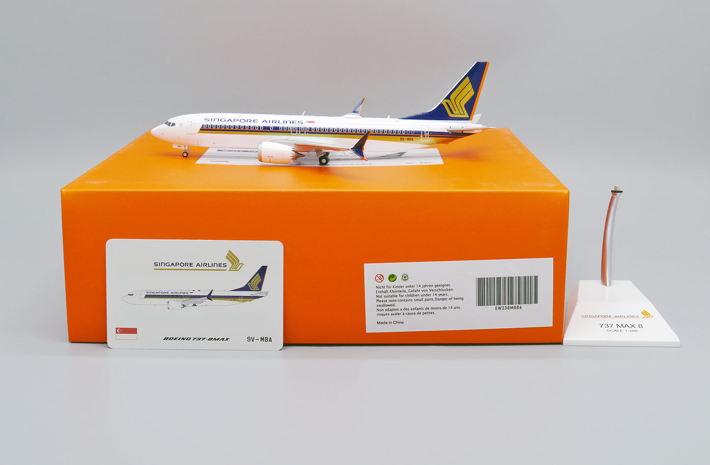 JC WINGS B737 MAX 8 SINGAPORE AIRLINES REG: 9V-MBA