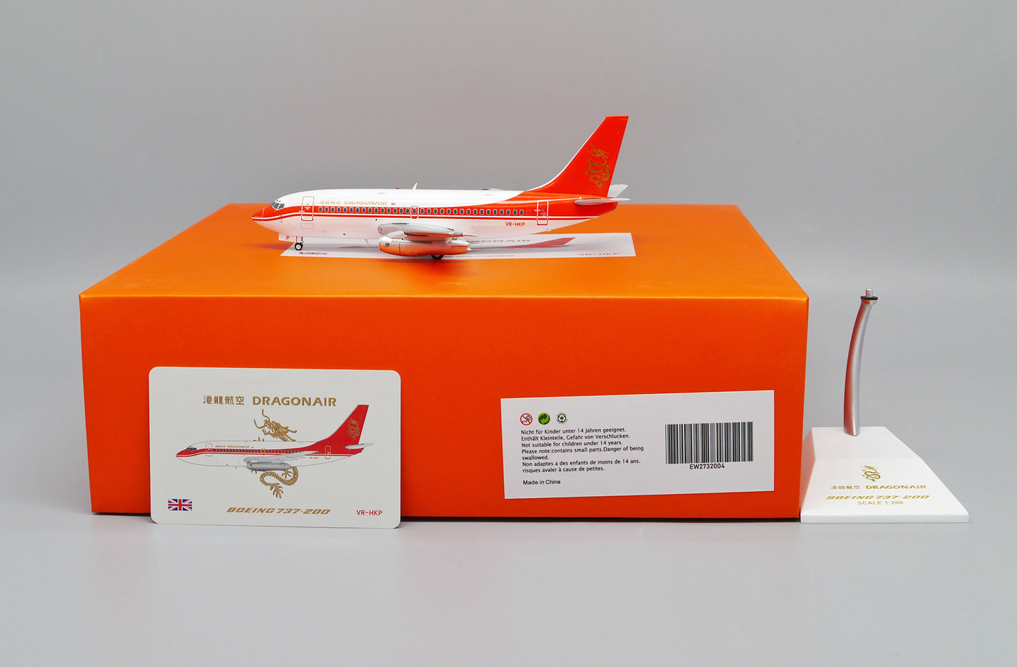 JCWINGS BOEING 737-200 DRAGONAIR REG: VR-HKP