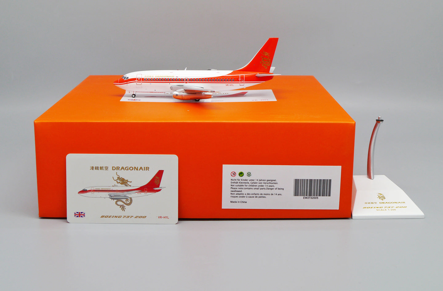JC WINGS B737-200 DRAGONAIR REG: VR-HYL