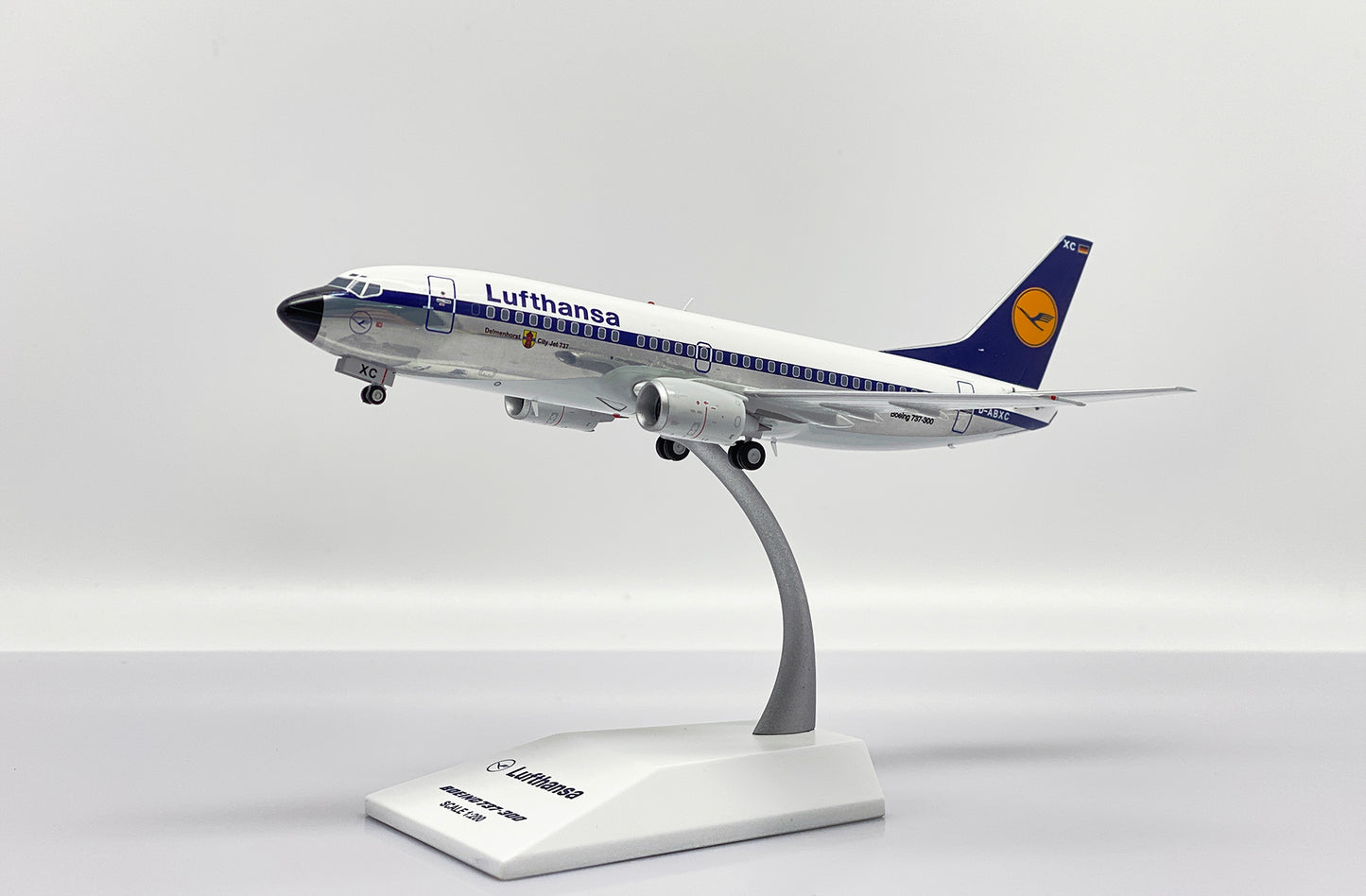 JC WINGS B737-300 LUFTHANSA (POLISHED) REG: D-ABXC
