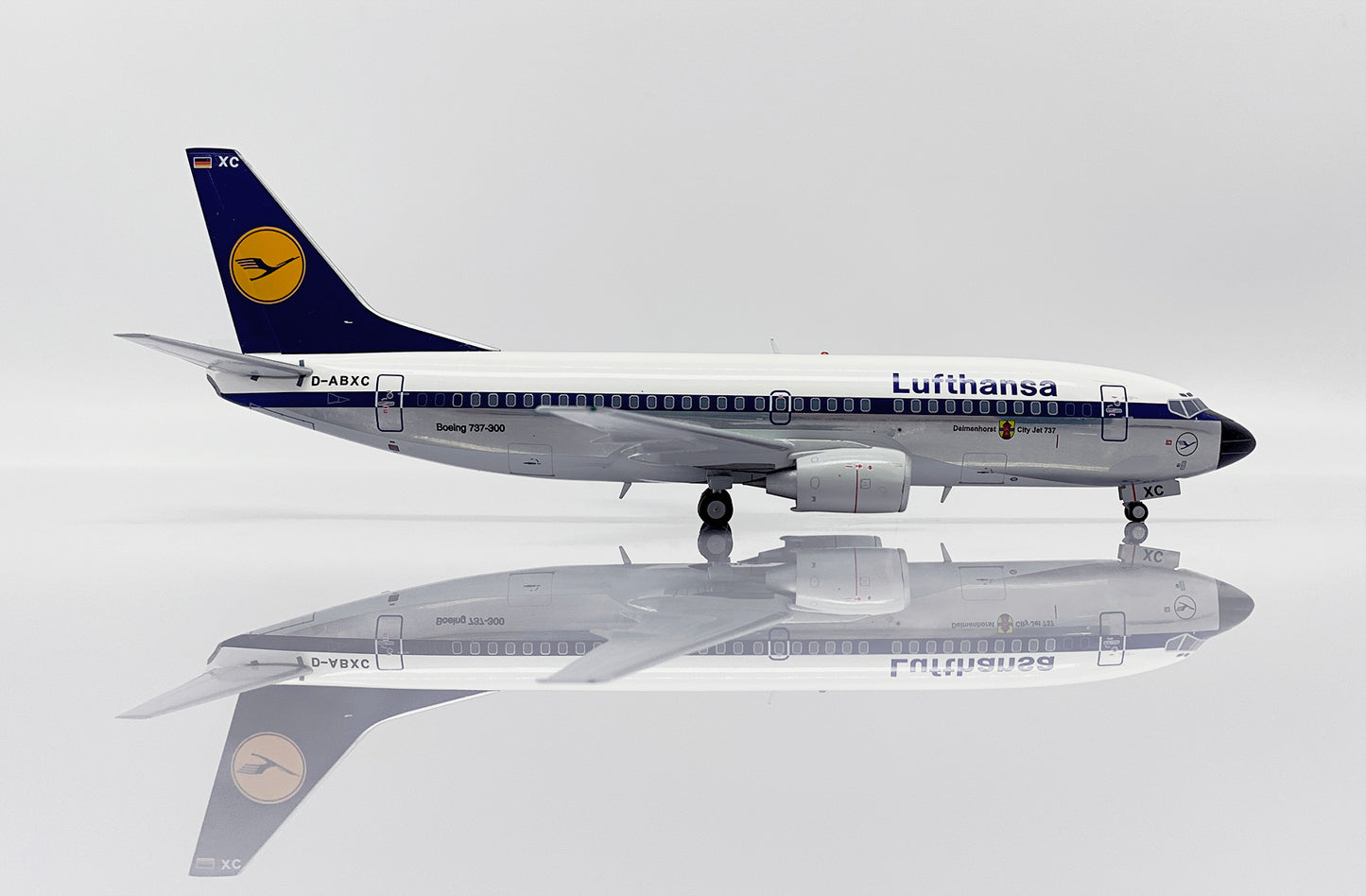 JC WINGS B737-300 LUFTHANSA (POLISHED) REG: D-ABXC