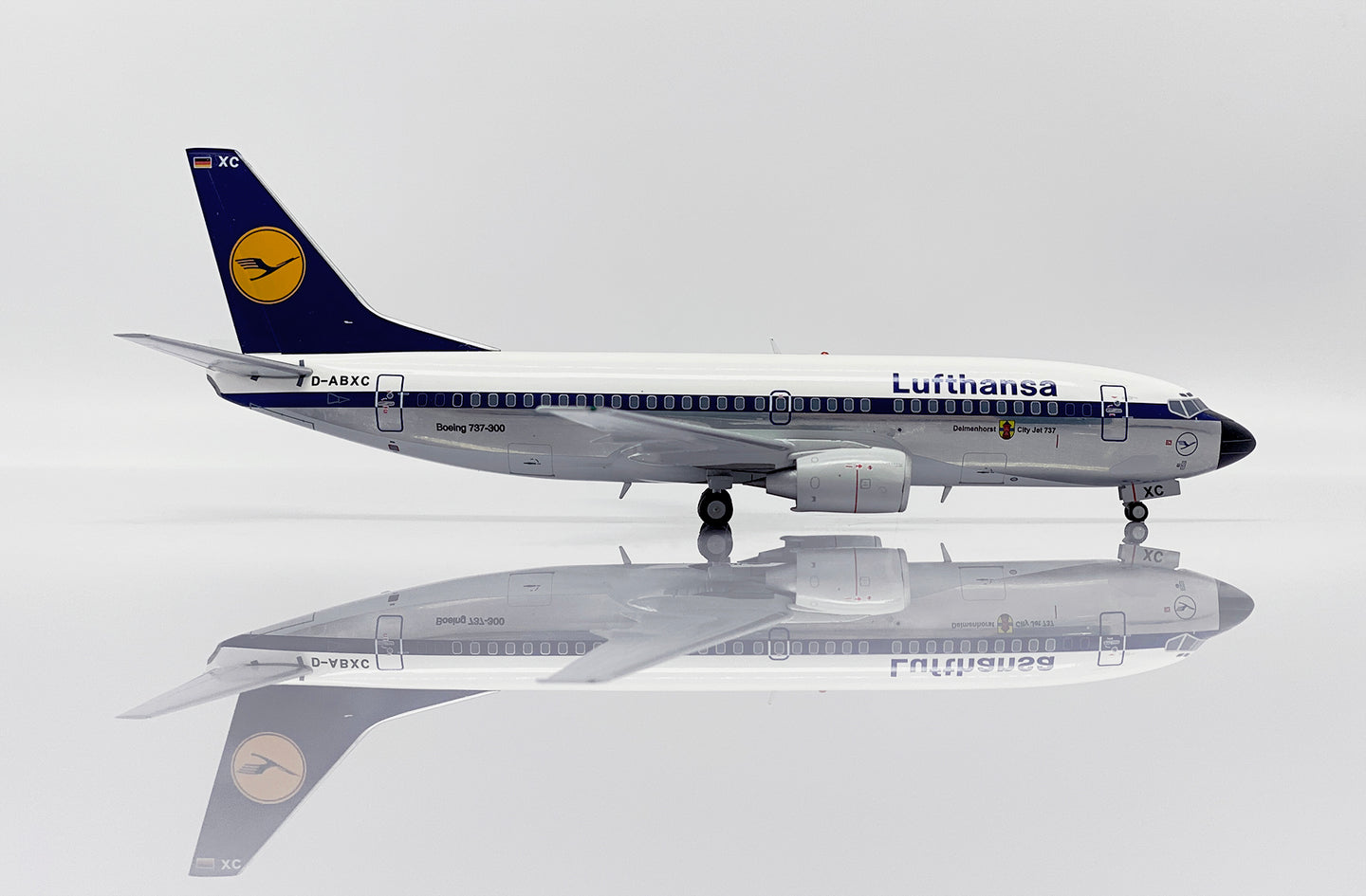 JC WINGS B737-300 LUFTHANSA (POLISHED) REG: D-ABXC