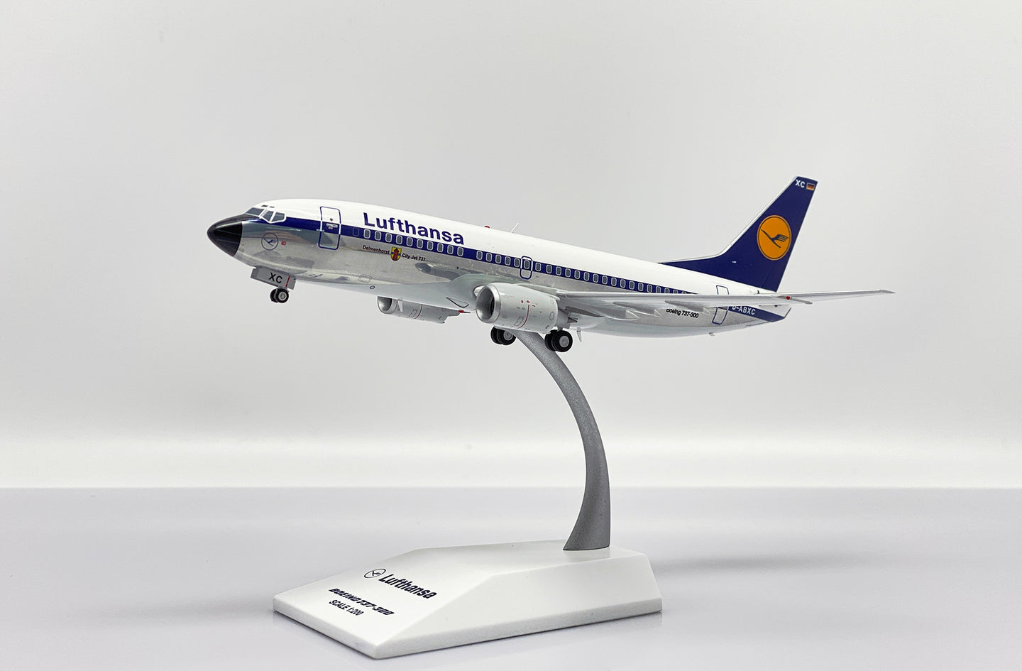 JC WINGS B737-300 LUFTHANSA (POLISHED) REG: D-ABXC