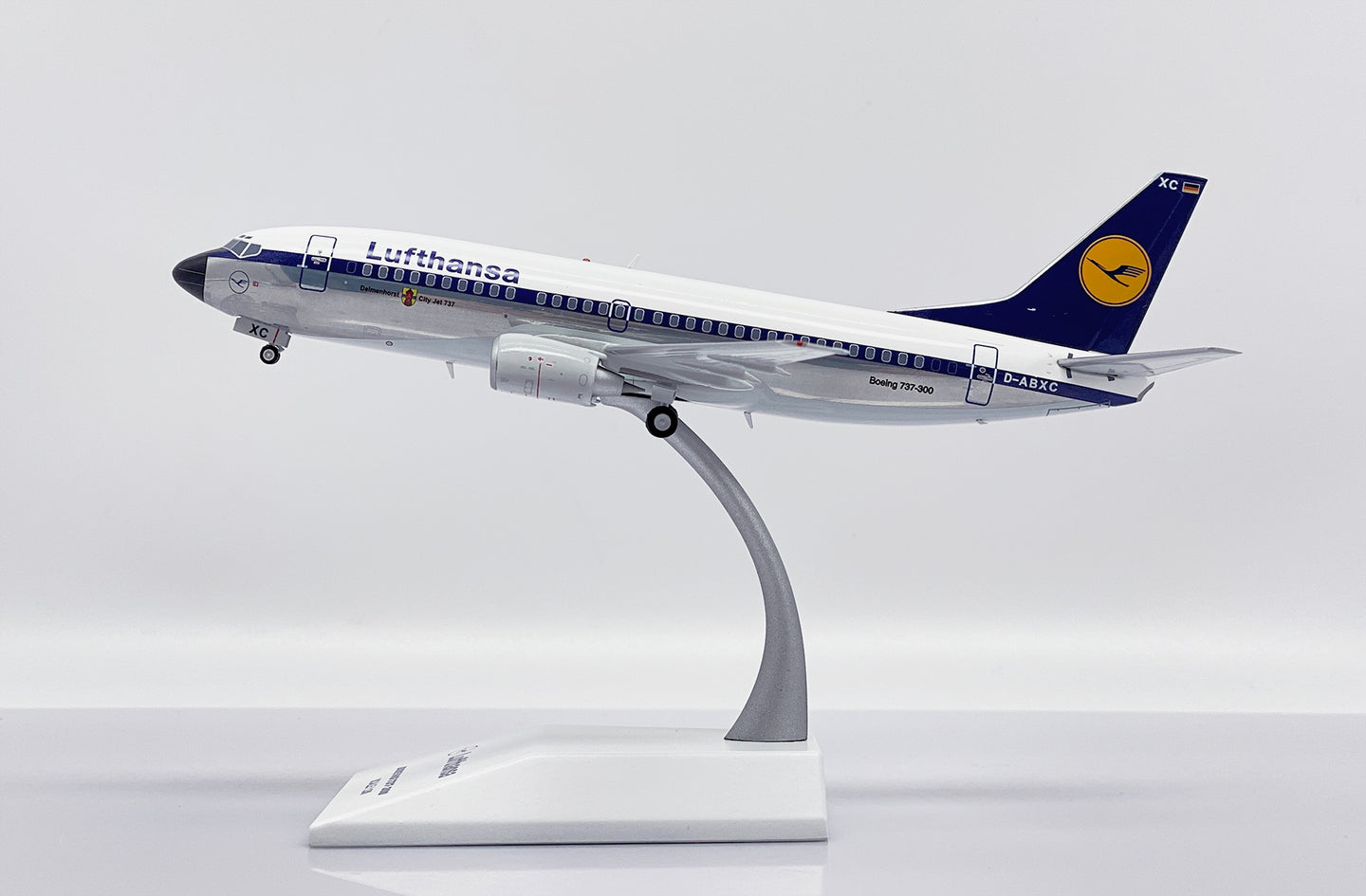 JC WINGS B737-300 LUFTHANSA (POLISHED) REG: D-ABXC