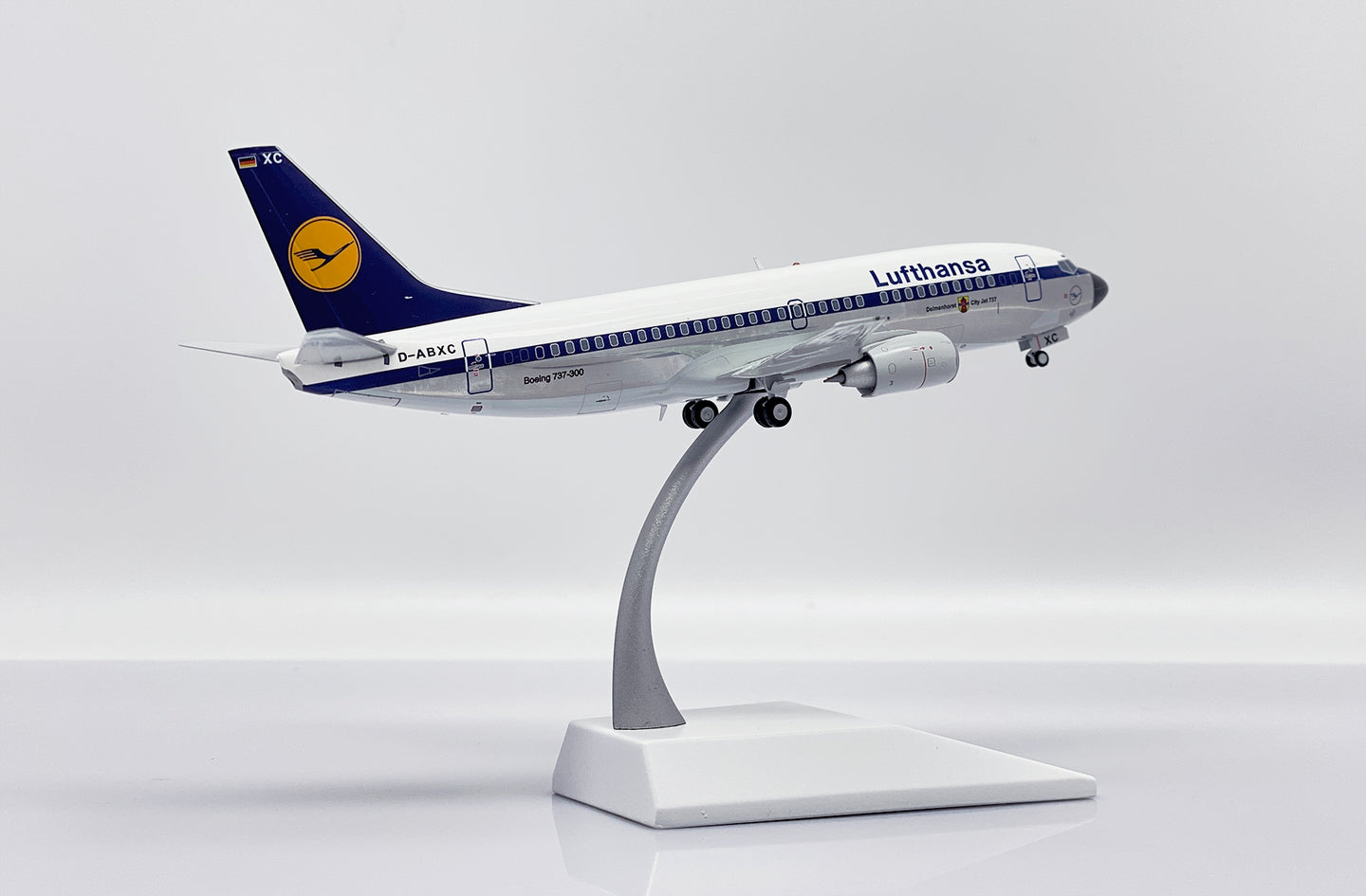 JC WINGS B737-300 LUFTHANSA (POLISHED) REG: D-ABXC
