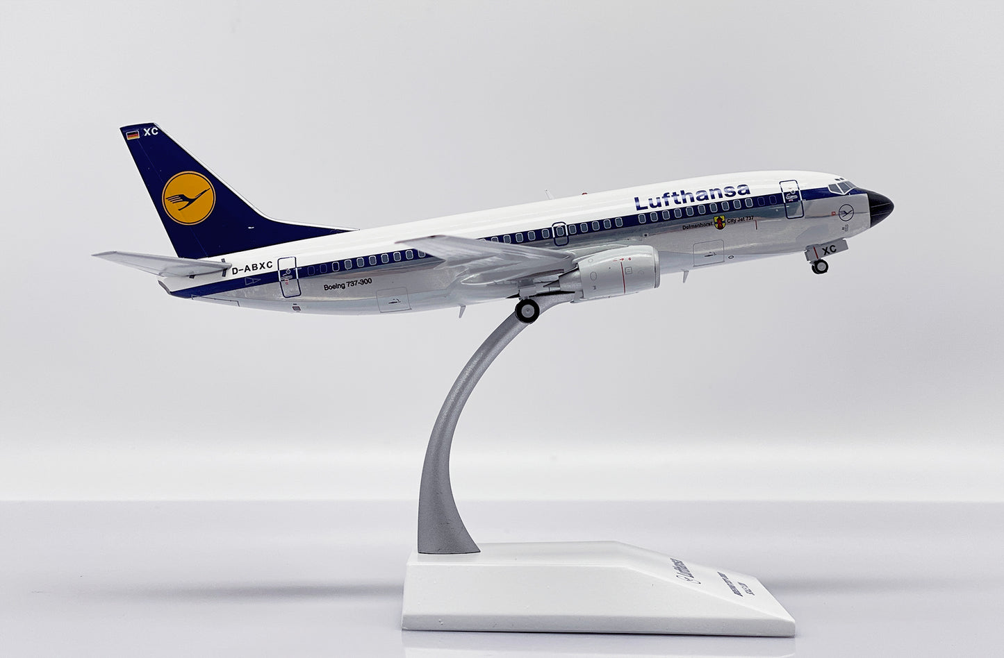 JC WINGS B737-300 LUFTHANSA (POLISHED) REG: D-ABXC