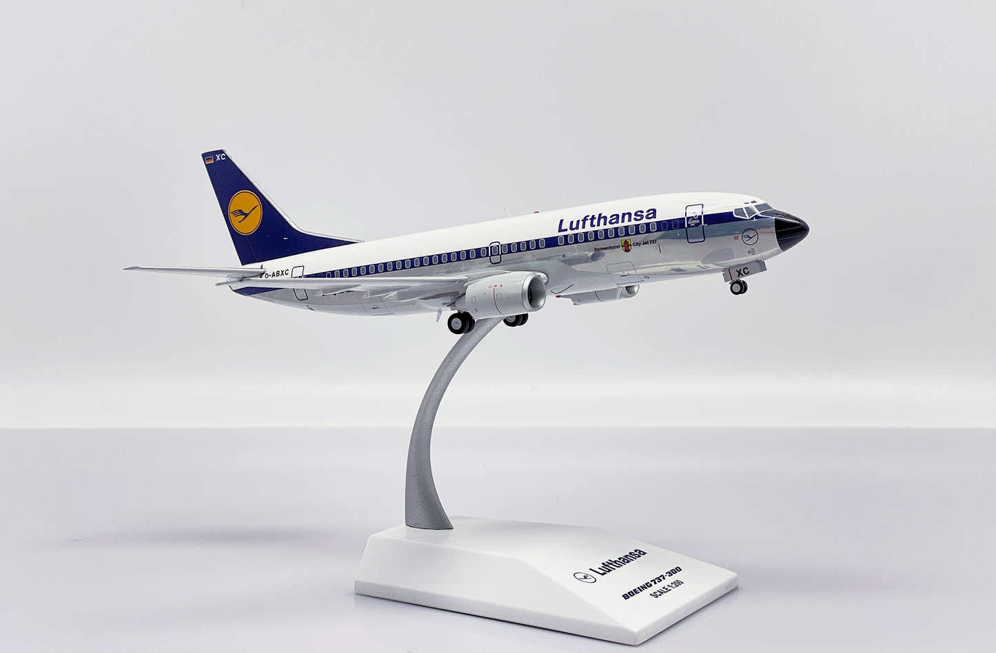 JC WINGS B737-300 LUFTHANSA (POLISHED) REG: D-ABXC