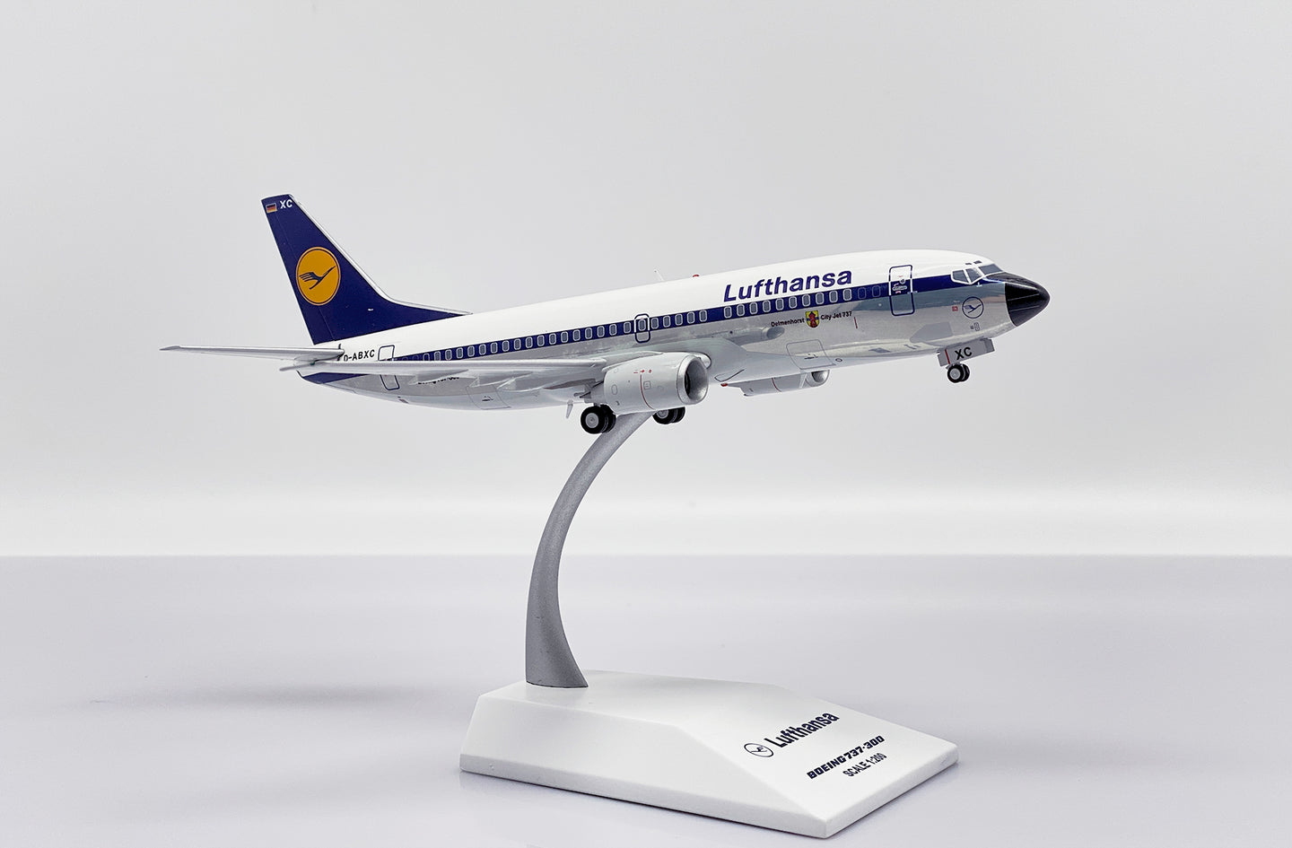 JC WINGS B737-300 LUFTHANSA (POLISHED) REG: D-ABXC