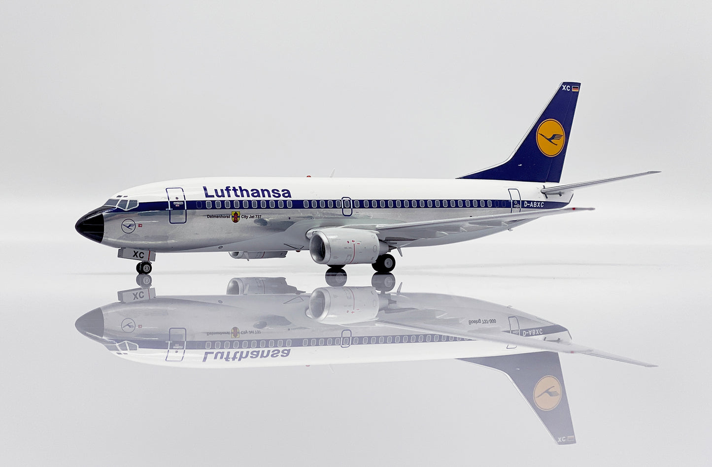 JC WINGS B737-300 LUFTHANSA (POLISHED) REG: D-ABXC