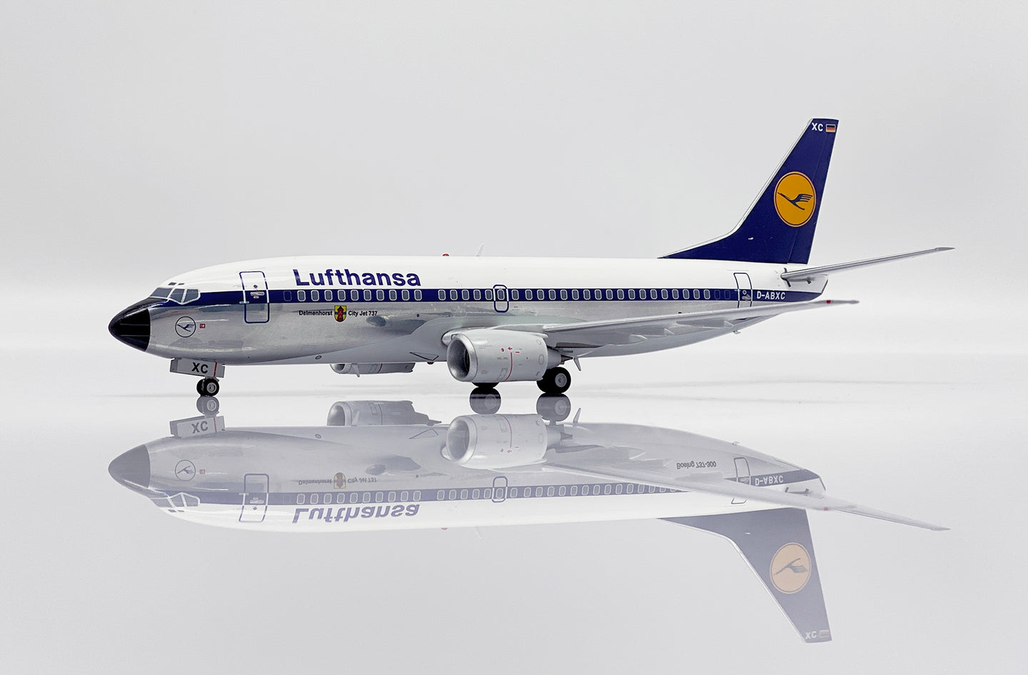 JC WINGS B737-300 LUFTHANSA (POLISHED) REG: D-ABXC