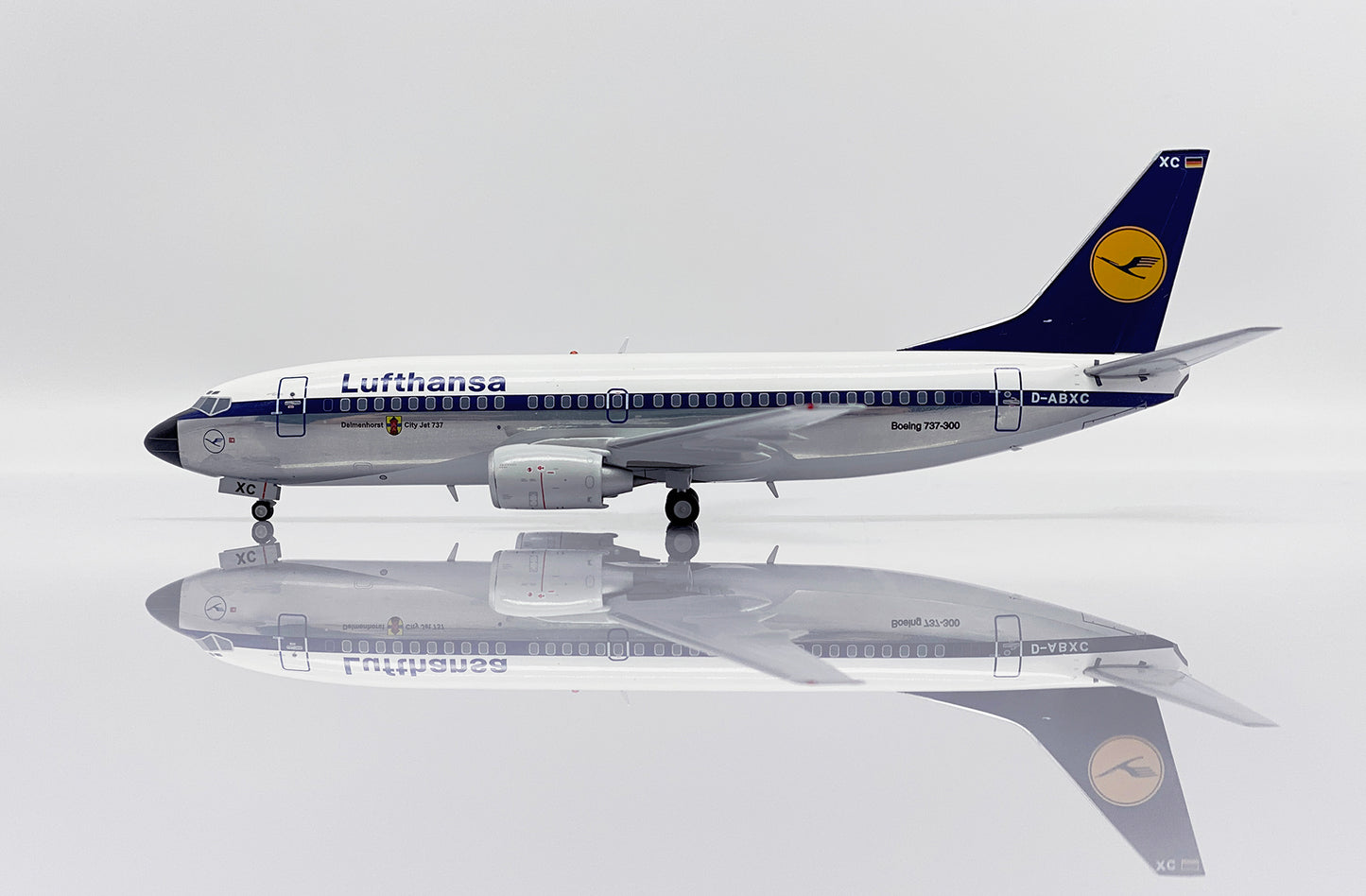 JC WINGS B737-300 LUFTHANSA (POLISHED) REG: D-ABXC