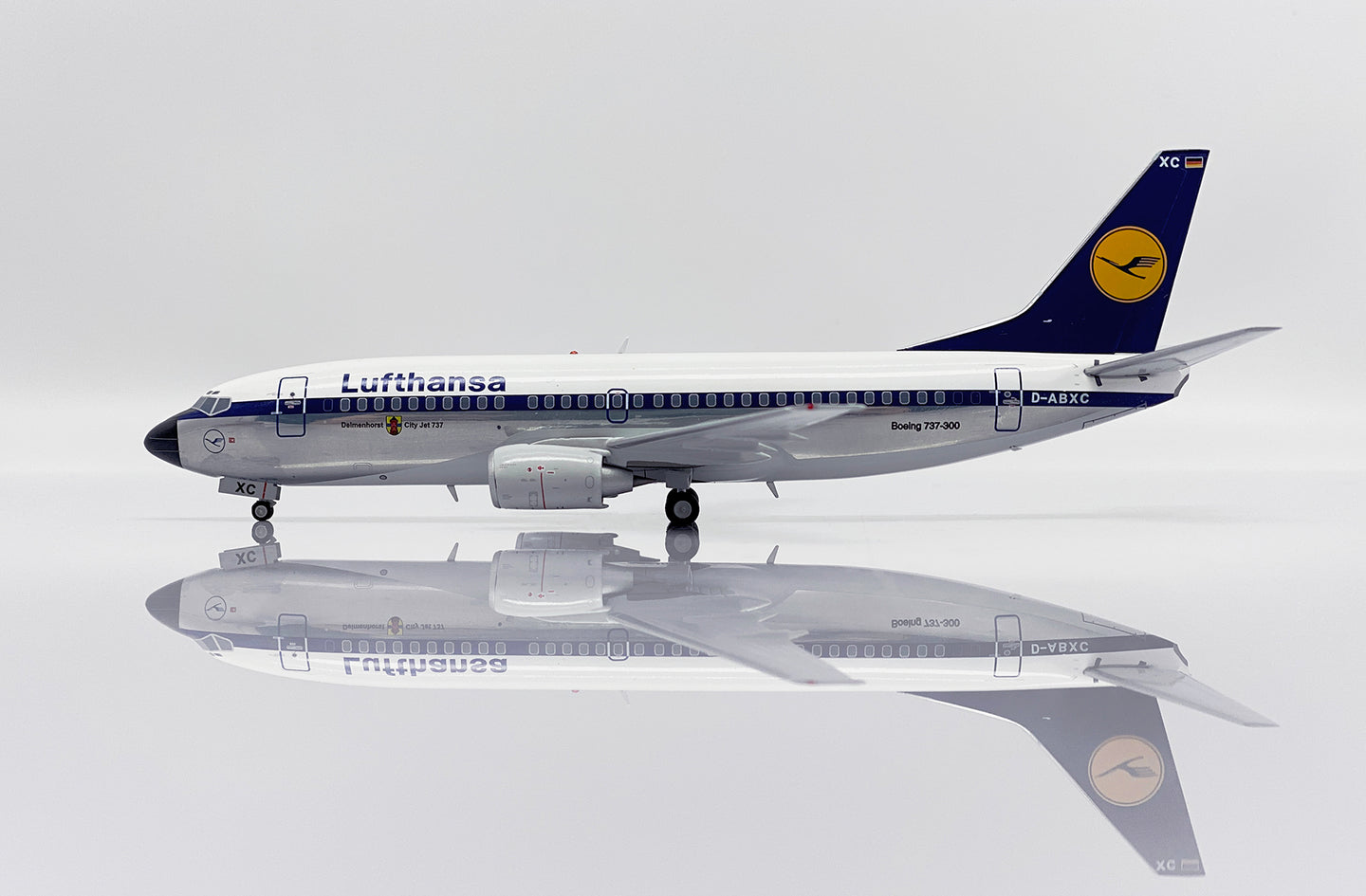 JC WINGS B737-300 LUFTHANSA (POLISHED) REG: D-ABXC