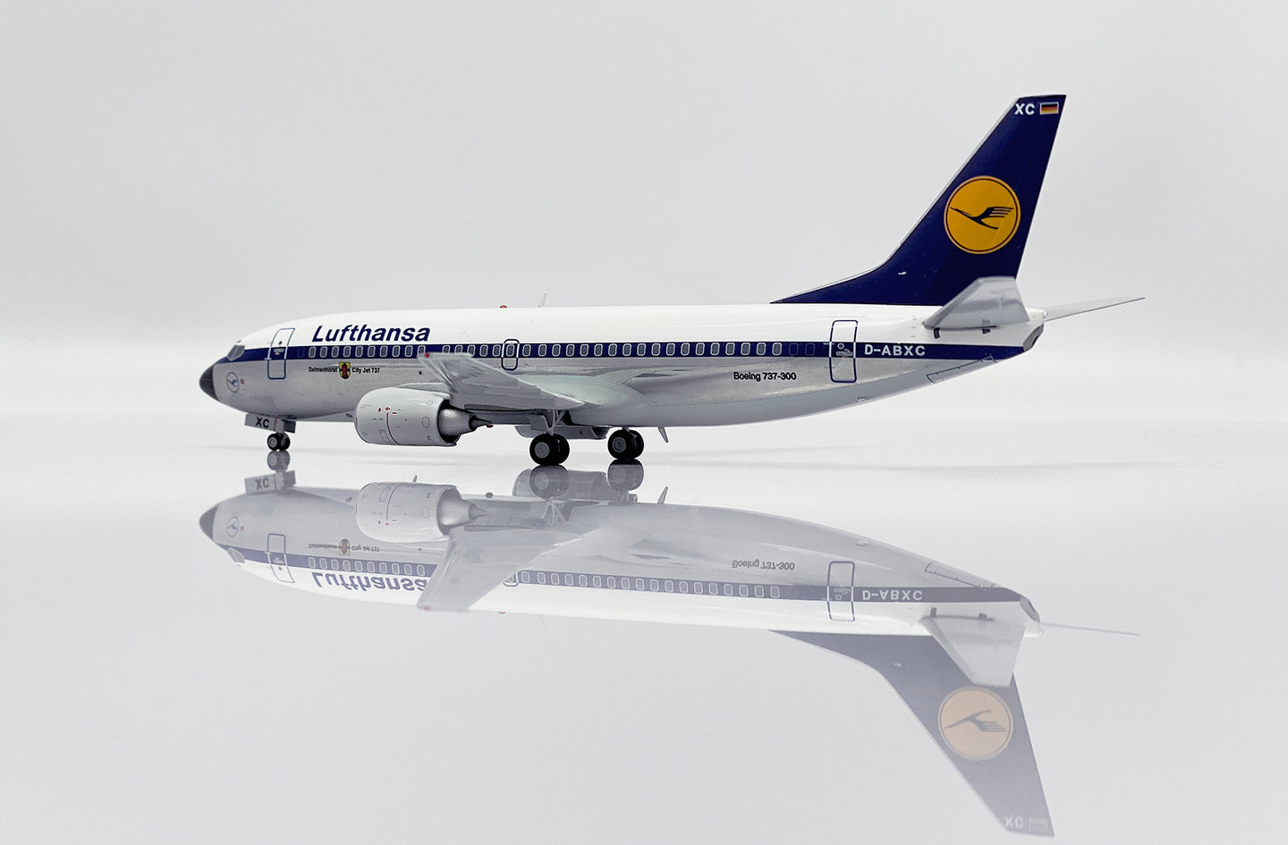 JC WINGS B737-300 LUFTHANSA (POLISHED) REG: D-ABXC