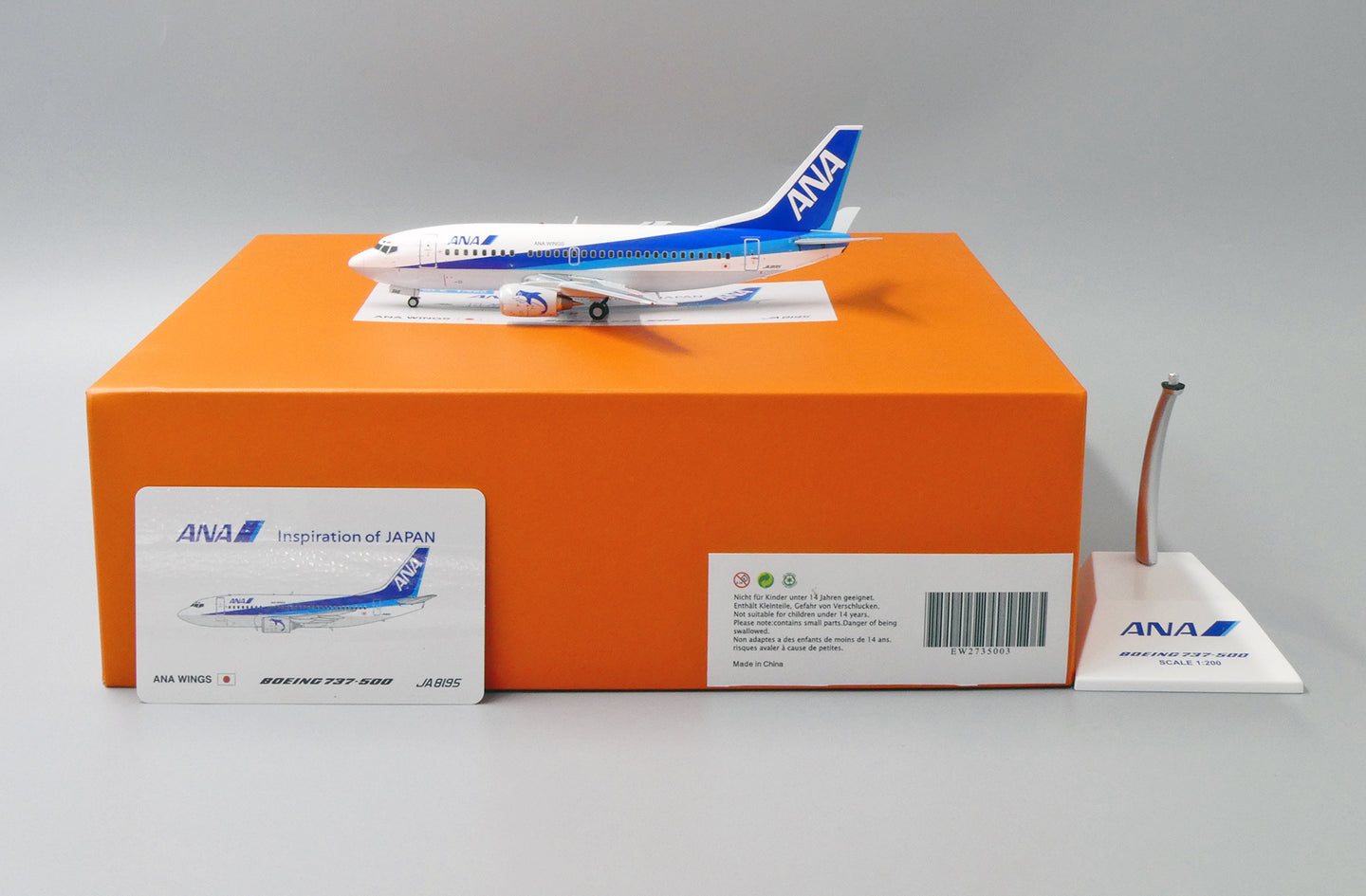 JC WINGS B737-500 ALL NIPPON AIRWAYS REG: JA8195