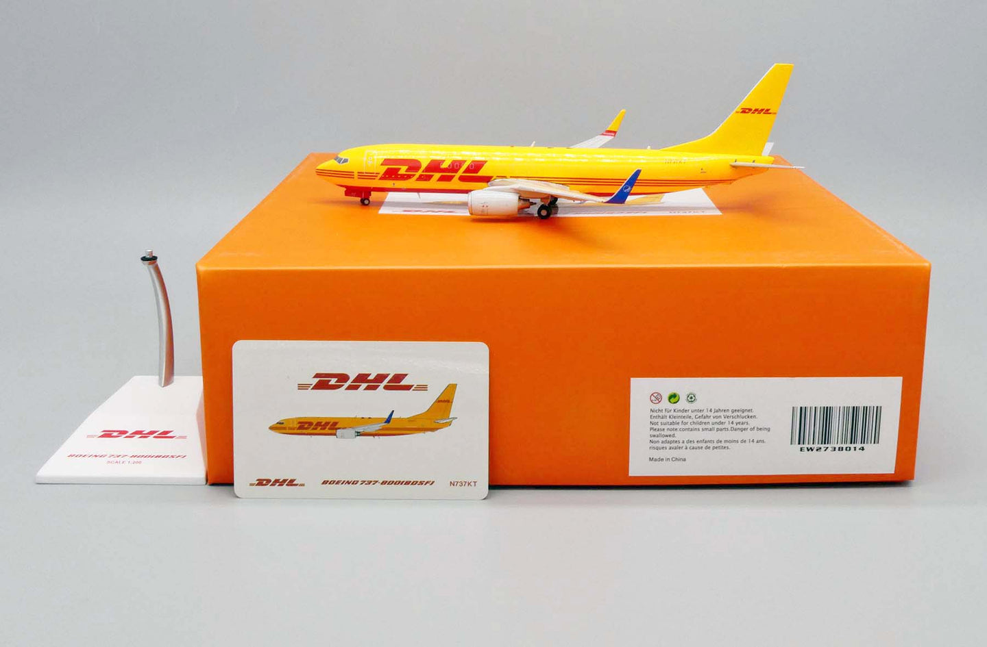 JC WINGS B737-800(BDSF) DHL REG: N737KT