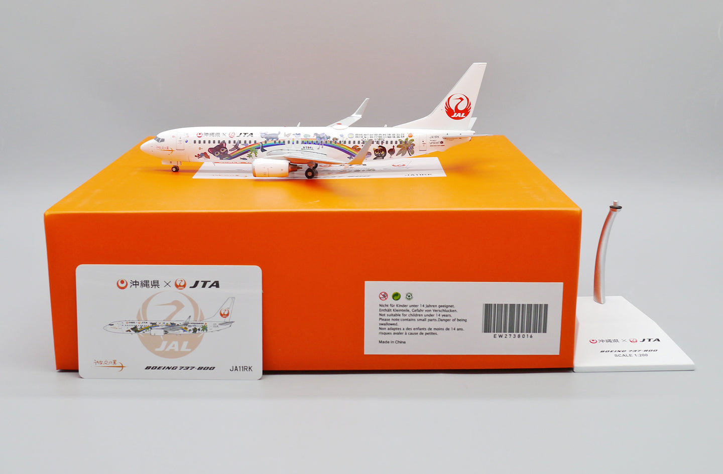 JCWINGS B737-800 JAPAN TRANSOCEAN REG: JA11RK