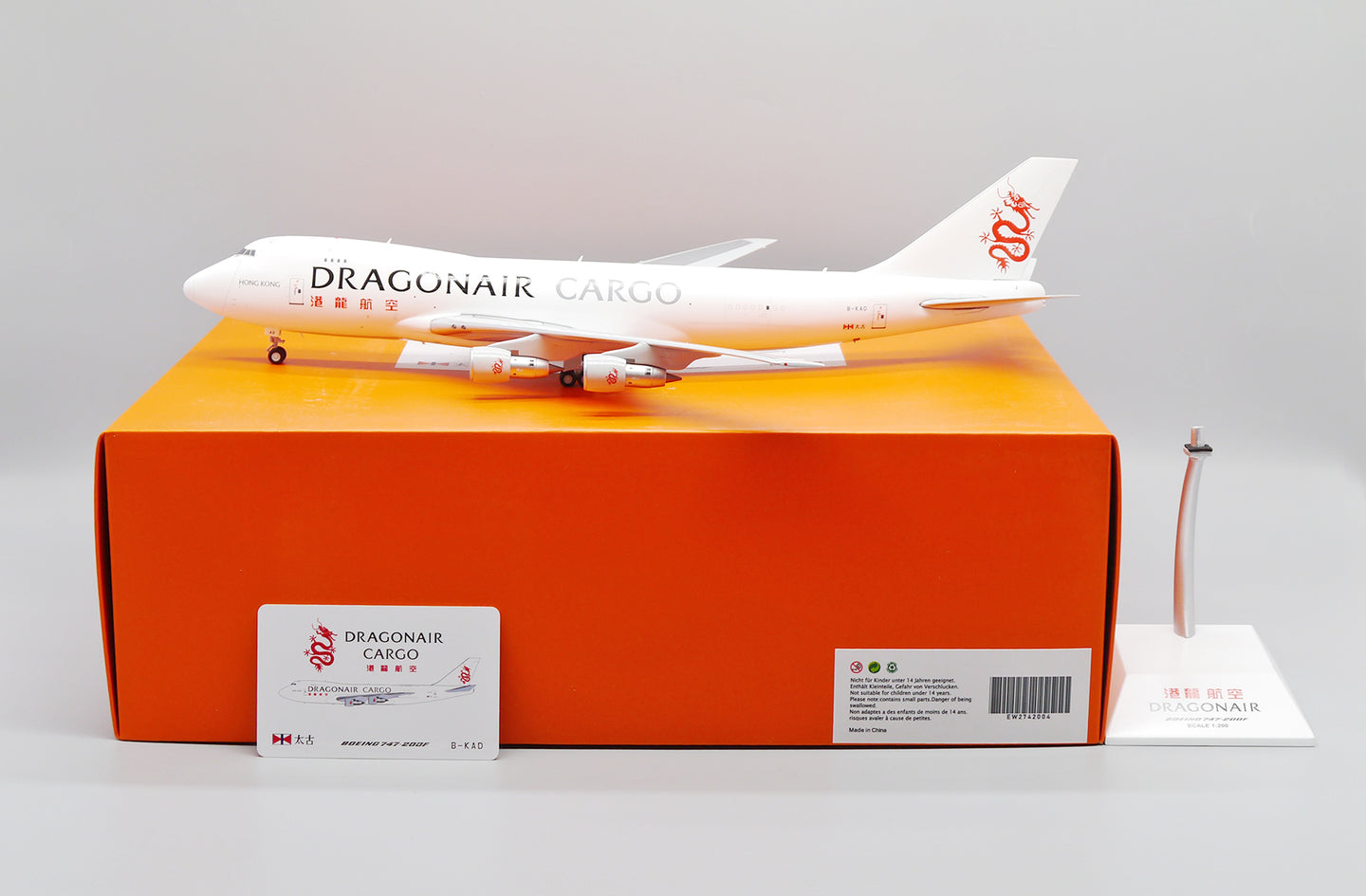 JC WINGS B747-200F DRAGONAIR CARGO REG: B-KAD