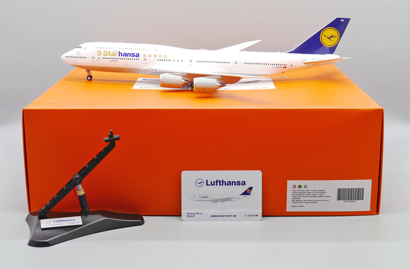 JC WINGS B747-8 LUFTHANSA "5 STARHANSA" REG: D-ABYM