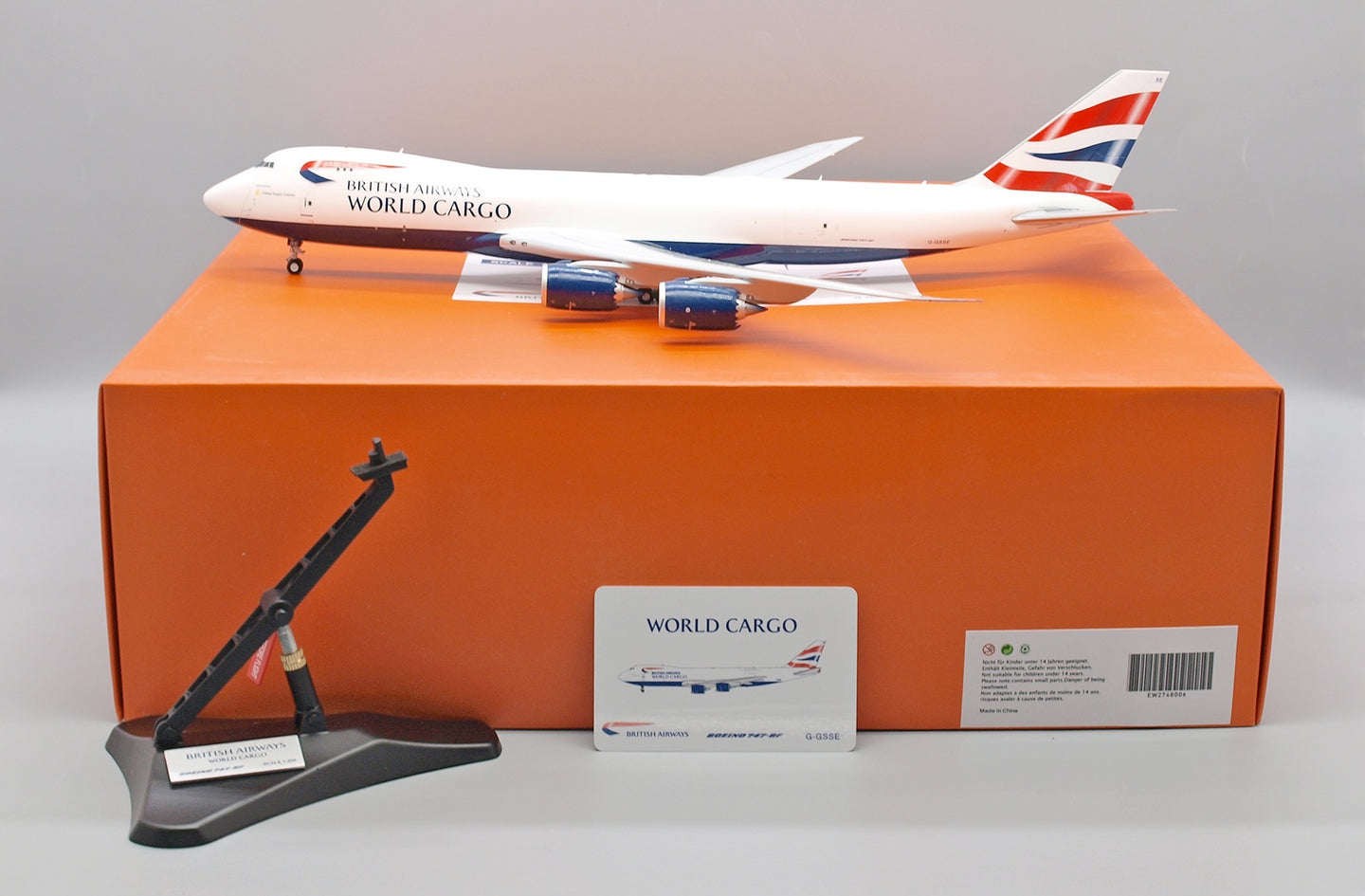 JC WINGS B747-8F BRITISH AIRWAYS WORLD CARGO REG: G-GSSE