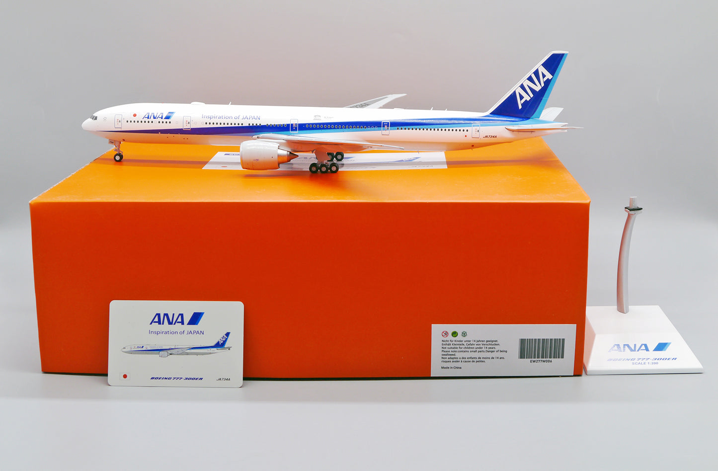 JC WINGS B777-300ER ALL NIPPON AIRWAYS "WE SUPPORT UNESCO" REG: JA734A