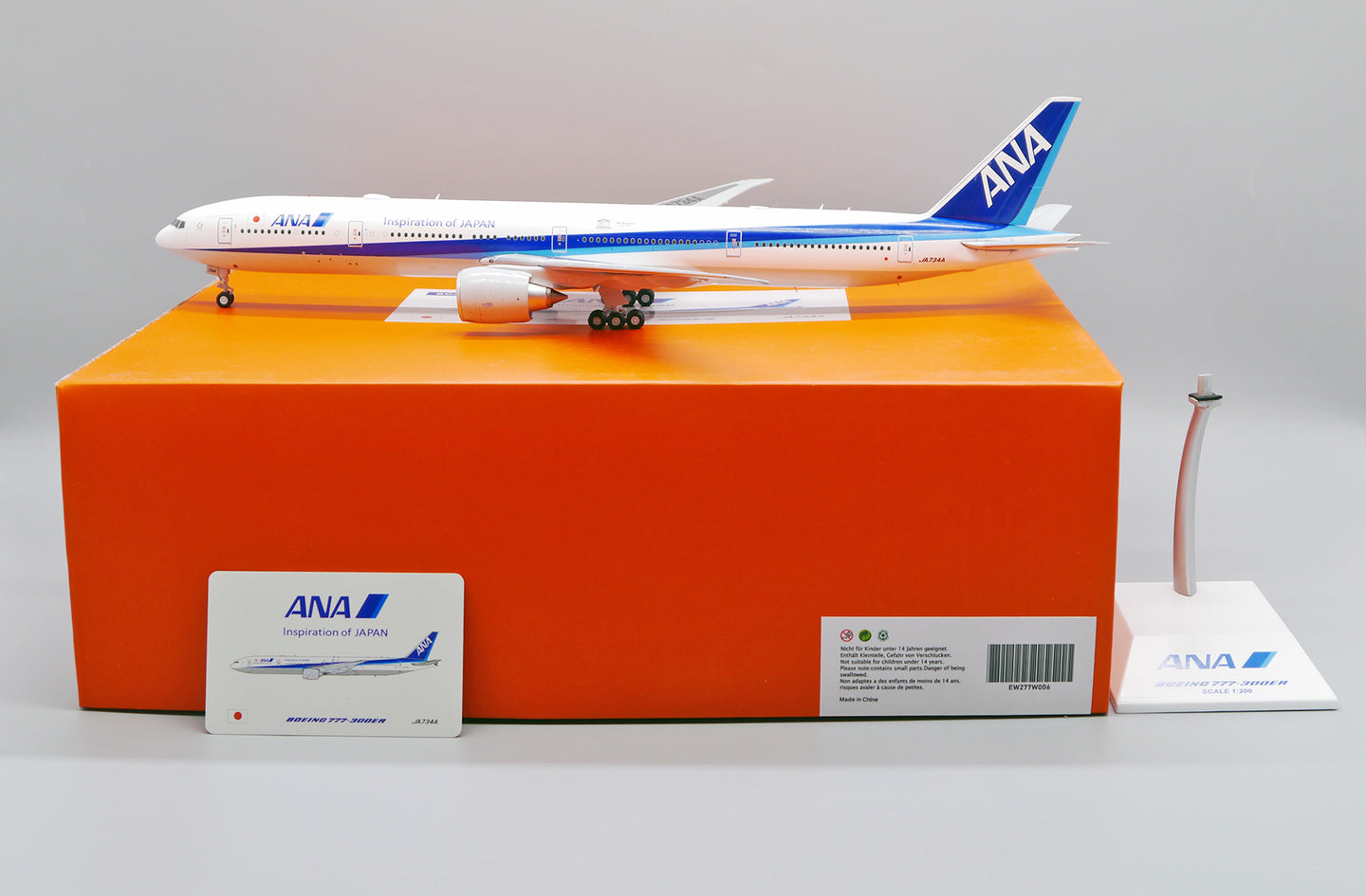 JC WINGS B777-300ER ALL NIPPON AIRWAYS "WE SUPPORT UNESCO" REG: JA734A