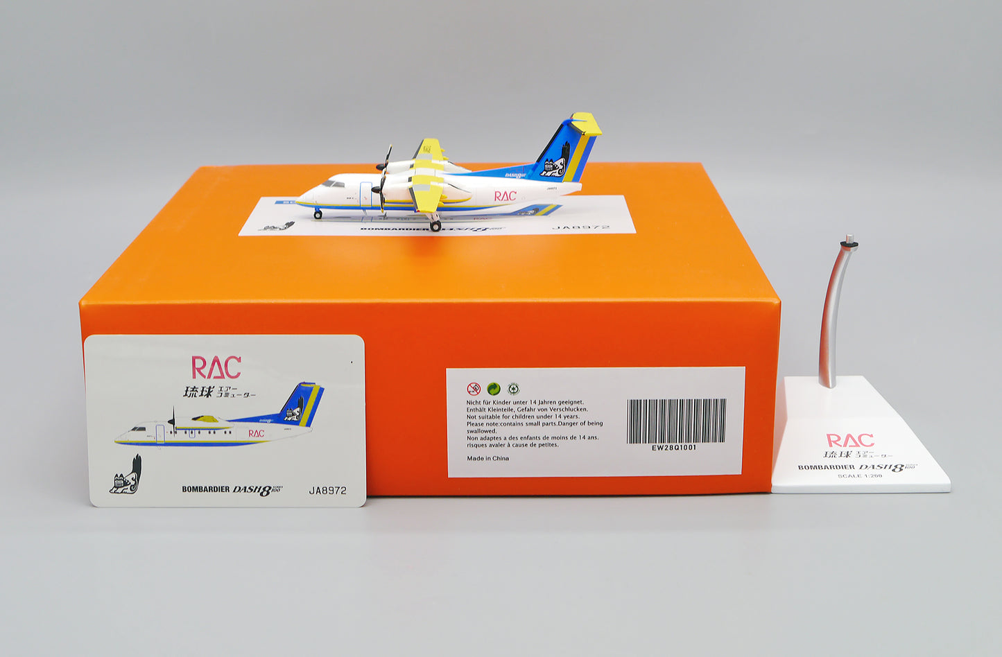 JC WINGS BOMBARDIER DASH 8-Q100 RYUKYU AIR COMMUTER REG: JA8972