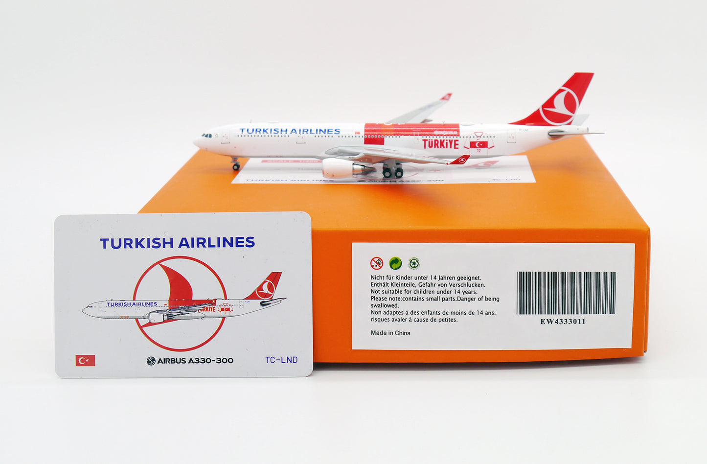 JCWINGS TURKISH AIRLINES A330 REG: TC-LND