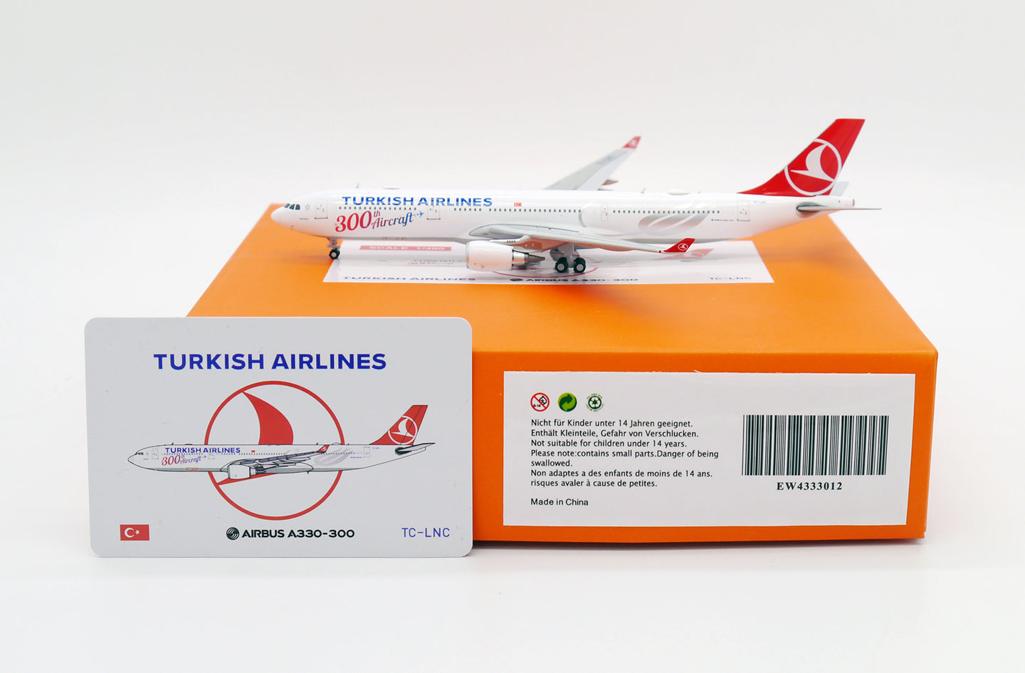 JCWINGS A330-300 TURKISH AIRLINES "300TH AIRCRAFT" REG: TC-LNC
