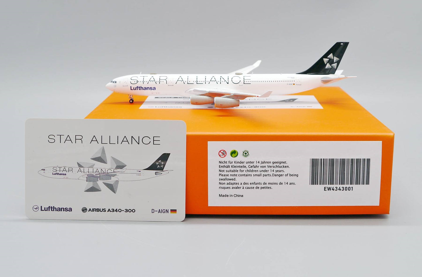 JC WINGS A340 LUFTHANSA "STAR ALLIANCE" REG: D-AIGN
