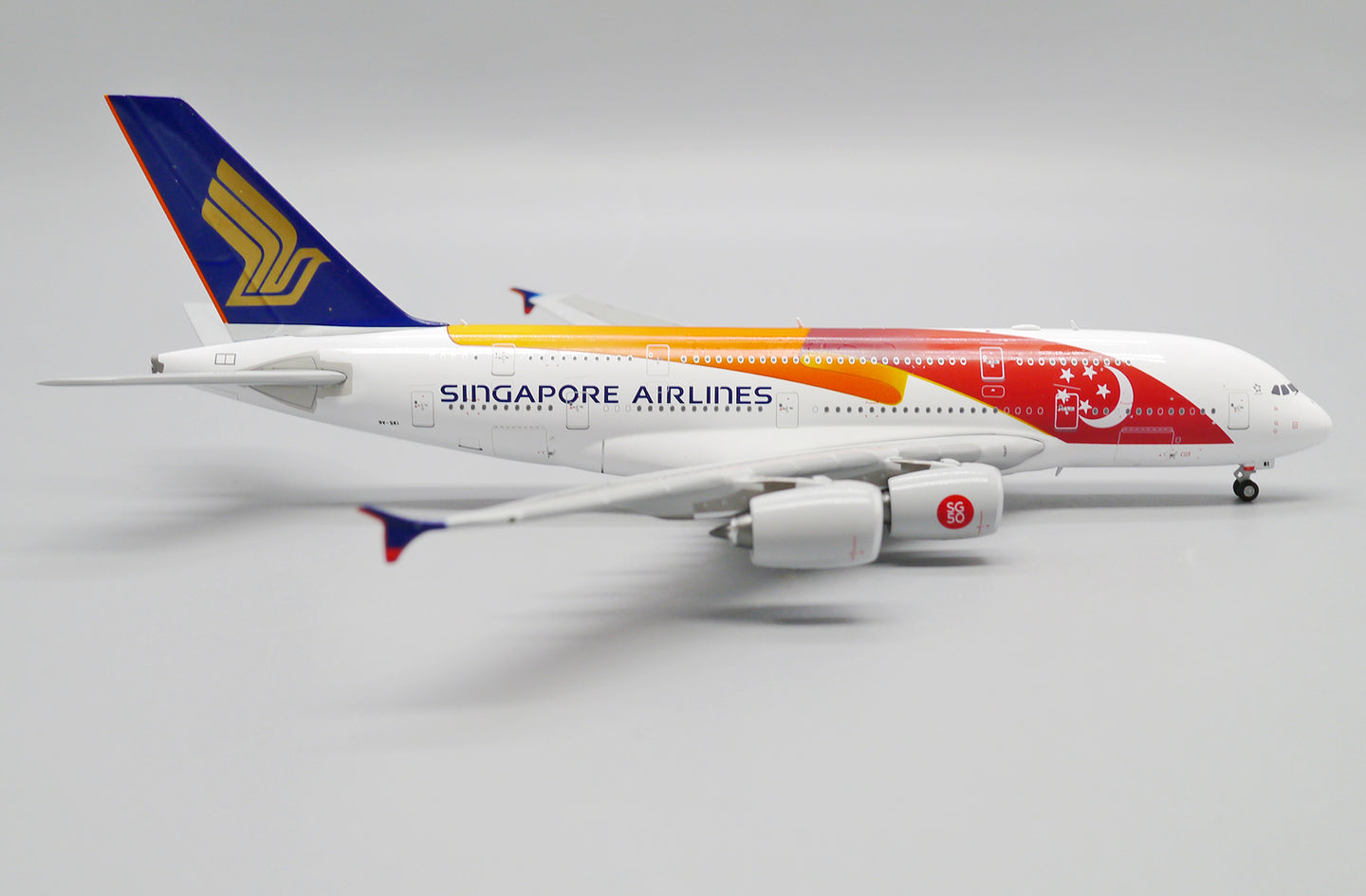 JCWINGS A380 SINGAPORE AIRLINES SG50 REG: 9V-SKI