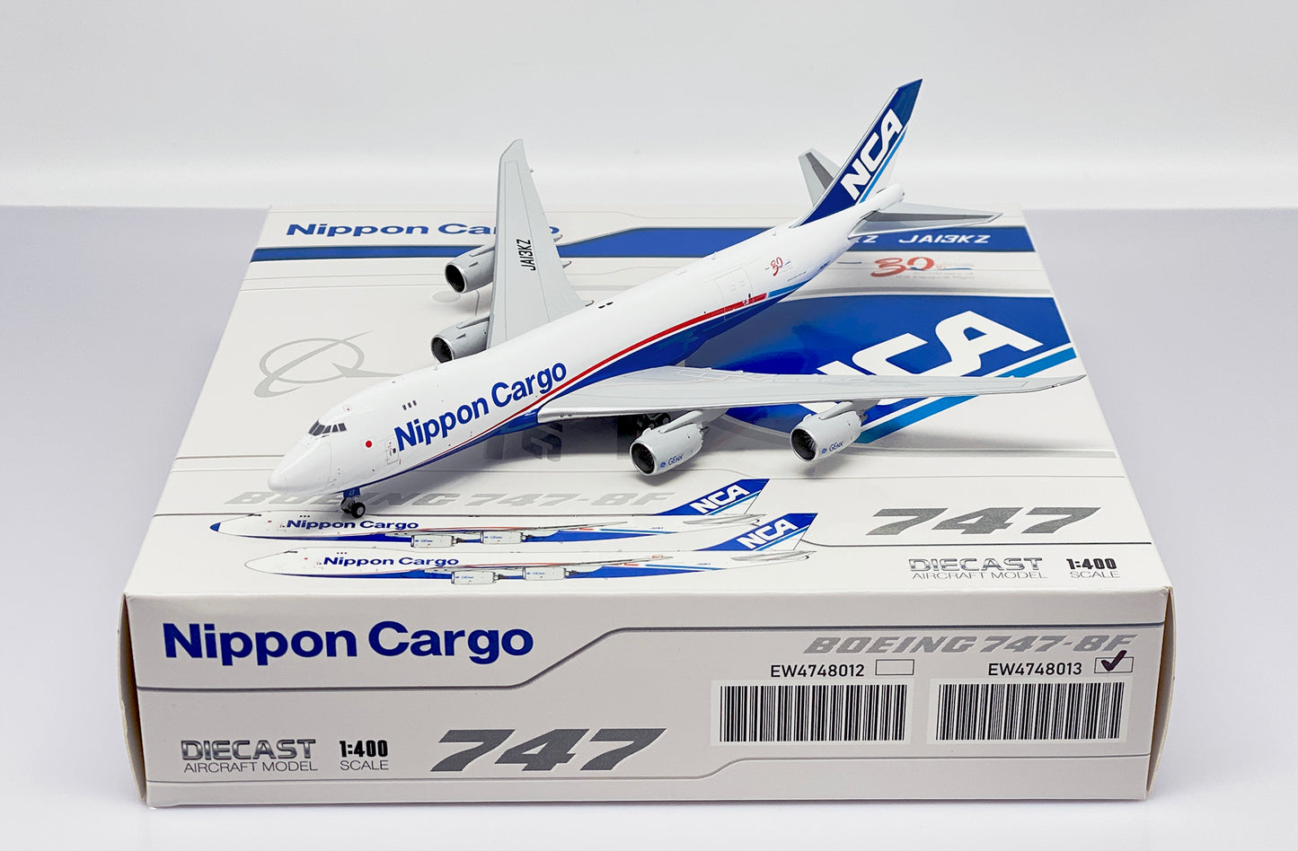 JC WINGS  B747-8F NIPPON CARGO AIRLINES "30TH ANNIVERSARY" REG: JA13KZ