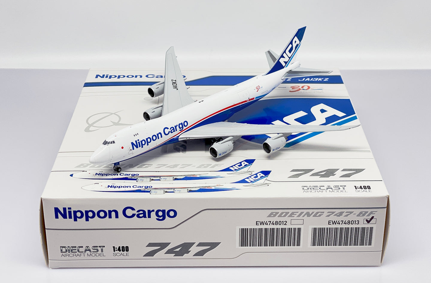 JC WINGS  B747-8F NIPPON CARGO AIRLINES "30TH ANNIVERSARY" REG: JA13KZ